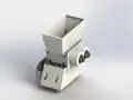 Printed housing for mini shredder