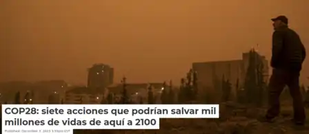 COP28: siete acciones que podrían salvar mil millones de vidas de aquí a 2100