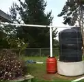 Rainwater CatchmentA rainwater catchment system to support the garden and edible landscaping.