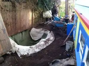 RainwaterA rainwater catchment system at The Sanctuary.