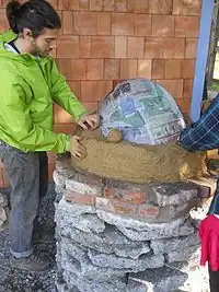 Fig.17 Push mixture down, not in