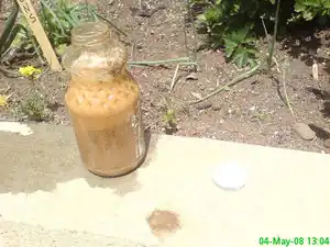 Fig 2: add dirt, shake, then let it sit