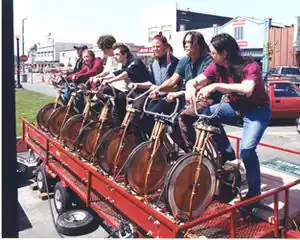 The concert generator powered the first anti-war protest on the Arcata Plaza following 9/11.