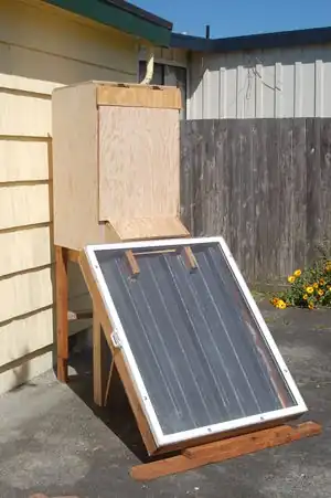 AEF food dehydratorA solar dehydrator to help preserve surplus crops