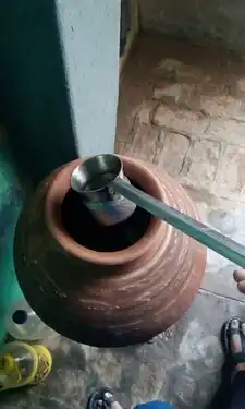 Many drinking water storage containers had no lids and used a ladle to get water out, all possible sources of contamination