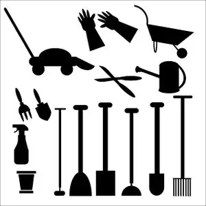 Figure-20: Some materials needed to begin a garden/landscape.