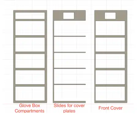 3d models for the Glove front cover.