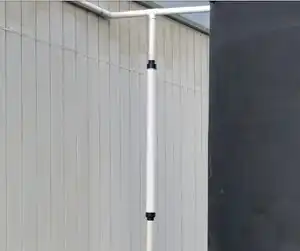 Loleta Elementary rainwaterFirst flush using a small section in a long white PVC pipe.