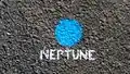 Neptune, the farthest planet from the Sun and last to be recognized as a full size planet rather than a dwarf planet.