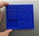Prefix Slider, No Commercial Variant: ~$1.15 to print