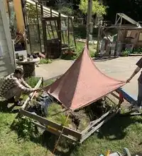 Image 2: Modeling shade cloth— issues include the angle of the cloth vs the sun at peak sun hours.