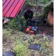 We compacted the ground