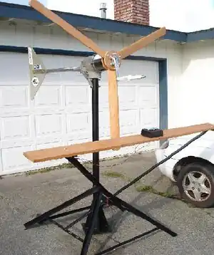 CCAT interpretive wind turbine displayDemonstration wind turbine