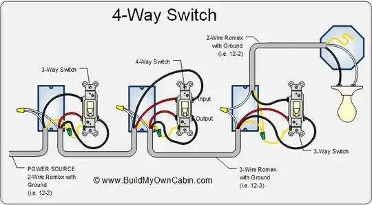 4-way switch wiring diagram
