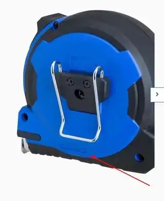 tape measure with dimensions called out