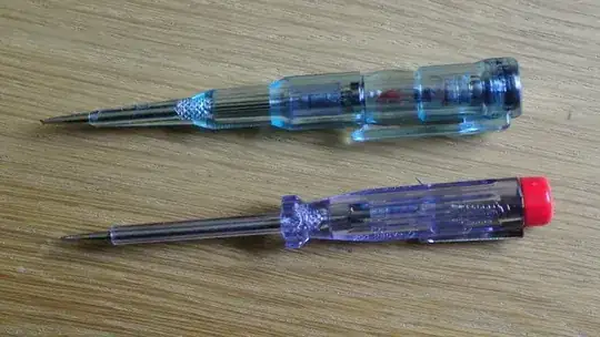 Voltage test screwdrivers