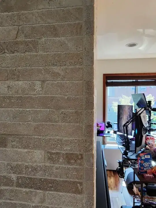 Side view showing 5/16" thickness