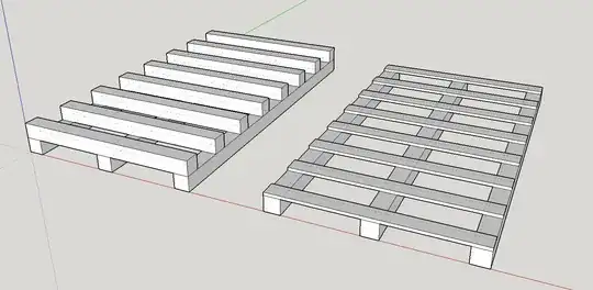 Sketches of simple beams-across-beams and boards-across-beams beds
