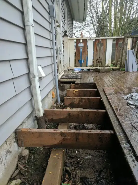 gap between deck & ground