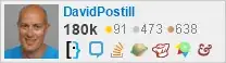 profile for DavidPostill on Stack Exchange, a network of free, community-driven Q&A sites