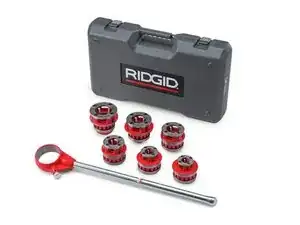 RIDGID 12-R NPT Exposed Manual Ratchet Pipe Threader Set