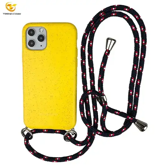 mobile phone case with rope to hang around neck