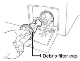 Debris filter cap