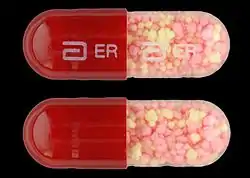 Enteric-coated erythromycin capsule from Abbott Labs