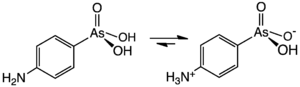 Chemical structure of arsanilic acid