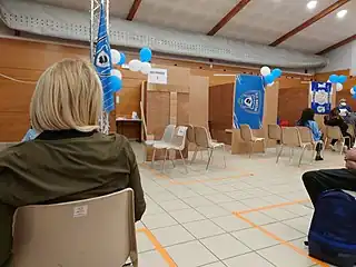 Despite official priorities, any person older than 18 May be vaccinated in Bastia since 30 April 2021Photo taken on 2 May 2021