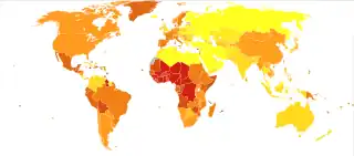 Deaths due to iron-deficiency anaemia per million persons in 2012   no data  0  1  2-3  4-5  6-8  9-12  13-19  20-30  31-74  75-381