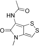 Skeletal formula of thiolutin
