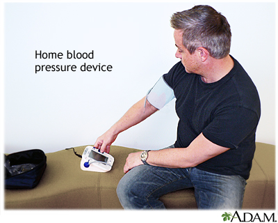 Taking your blood pressure at home