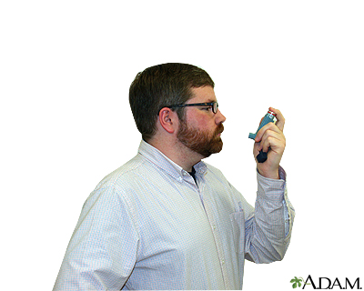 Metered dose inhaler - step five Metered dose inhaler - step five