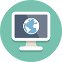 A laptop computer indicates the provider for Evaluating Internet Health Information