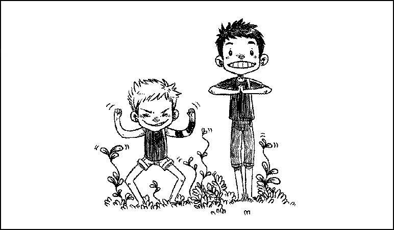 rek and devine trying to make plants grow like in the film totoro