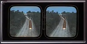 Stereograph of Paris-Lyon railway