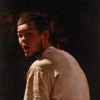 Vermeer's Saliva, oil painting on panel, 60x60 cm, 1997-1998