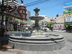Plaza San Lorenzo Ruiz is the center of Binondo, and is bounded by the Binondo Church, the district's most notable landmark.