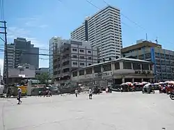 The intersection of Madrid and San Fernando Streets, in front of the San Nicolas Fire Station