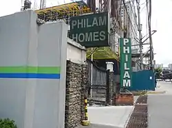 Gate of Philam Homes along EDSA