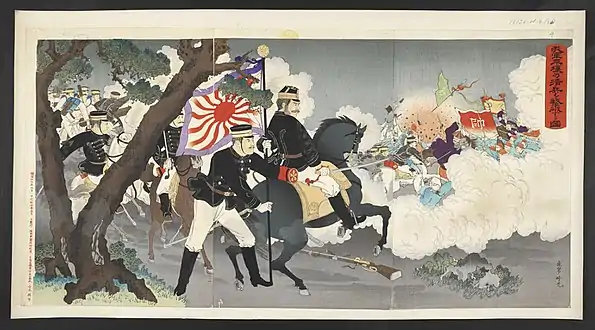 The Japanese army launches an attack on Chinese troops at Pyongyang, 1894