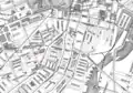 Detail of 1898 map of Boston, showing Odd Fellows Building