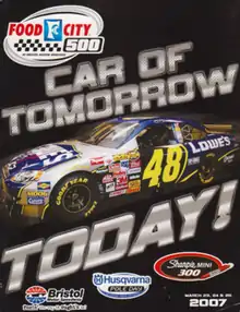 2007 Food City 500 program cover