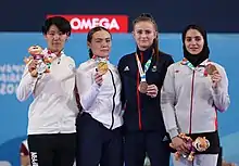 Girls' +59 kg victory ceremony