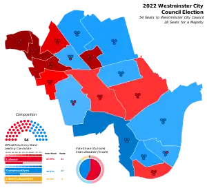 Westminster 2022 results map