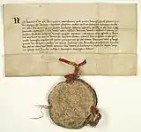 Document issued by Casimir the Great granting the Armenian bishop Gregory (Գրիգոր) the right to stay and preach in Lviv, 1367