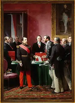 Baron Haussmann Presenting the Annexation Plan to the Emperor (1865)