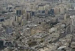 Aerial view of Musheireb in 2019.