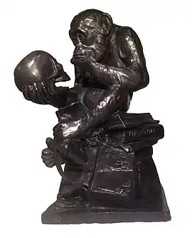 Affe mit Schädelc. 1893